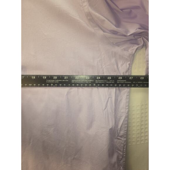 Haggar Dress Shirt Mens Size 18- 18.5 36/37 Purple Long Sleeve Collared - Picture 5 of 9